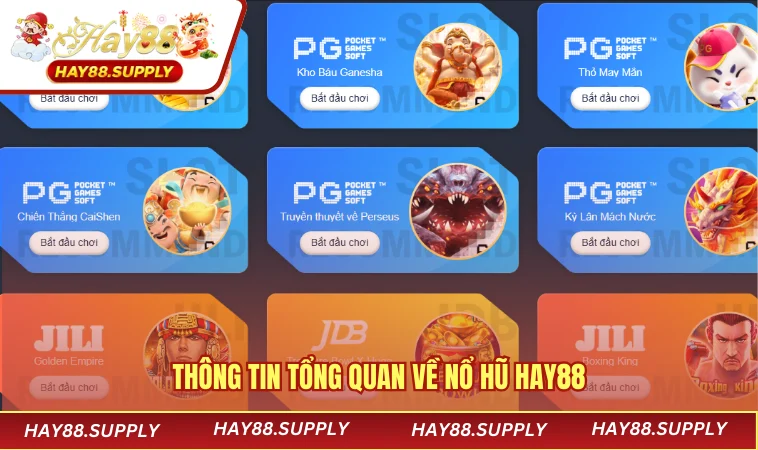 Thông tin tổng quan về nổ hũ HAY88