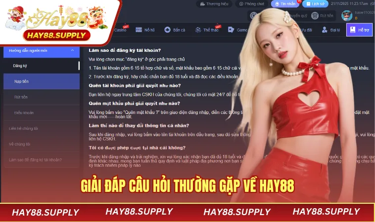 Giải đáp câu hỏi thường gặp về nhà cái HAY88